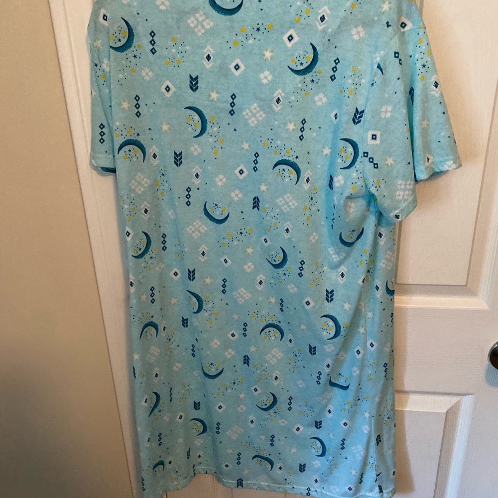 Blue Night Sky Patterned Night Shirt - Picture 2 of 2